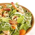 Caesar Salad with Chicken and Shrimp